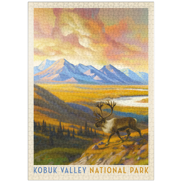 Darstellung des Puzzle Motivs puzzleplate Kobuk Valley National Park: Caribou Country 1000 Puzzle