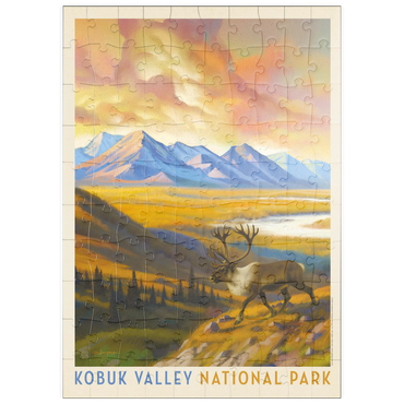 Darstellung des Puzzle Motivs puzzleplate Kobuk Valley National Park: Caribou Country 100 Puzzle