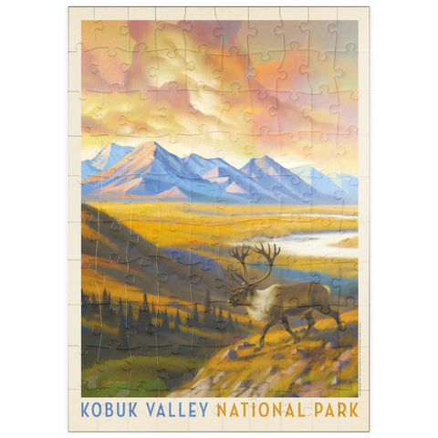 Darstellung des Puzzle Motivs Kobuk Valley National Park: Caribou Country puzzleplate Kobuk Valley National Park: Caribou Country 100 Puzzle