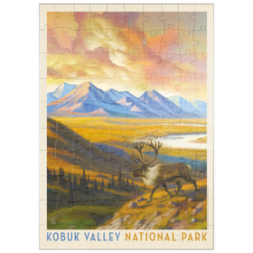 Darstellung des Puzzle Motivs Kobuk Valley National Park: Caribou Country - Puzzleteile: 100