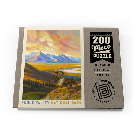 Darstellung des Puzzle Motivs Kobuk Valley National Park: Caribou Country Kobuk Valley National Park: Caribou Country 200 Puzzle Schachtel Ansicht3