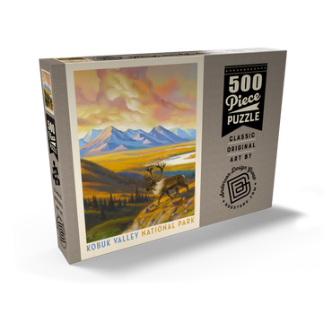 Darstellung des Puzzle Motivs Kobuk Valley National Park: Caribou Country 500 Puzzle Schachtel Ansicht2