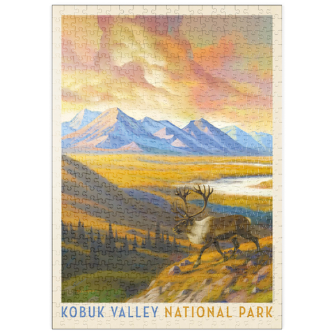 Darstellung des Puzzle Motivs Kobuk Valley National Park: Caribou Country puzzleplate Kobuk Valley National Park: Caribou Country 500 Puzzle