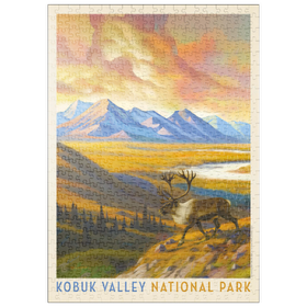 Darstellung des Puzzle Motivs Kobuk Valley National Park: Caribou Country - Puzzleteile: 500
