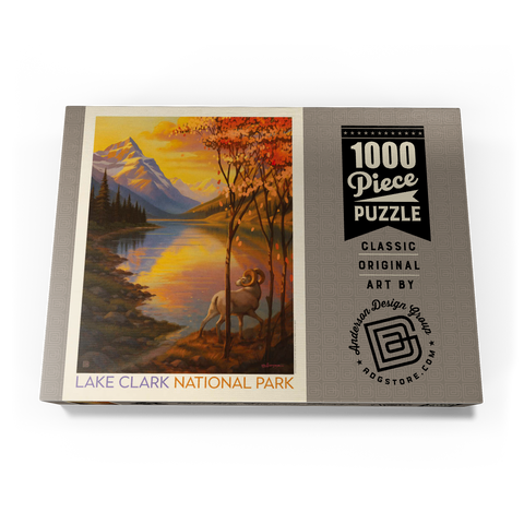Darstellung des Puzzle Motivs Lake Clark National Park: Autumn Glow Lake Clark National Park: Autumn Glow 1000 Puzzle Schachtel Ansicht3