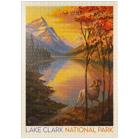 Darstellung des Puzzle Motivs Lake Clark National Park: Autumn Glow puzzleplate Lake Clark National Park: Autumn Glow 1000 Puzzle