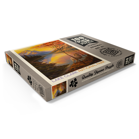 Darstellung des Puzzle Motivs Lake Clark National Park: Autumn Glow Lake Clark National Park: Autumn Glow 100 Puzzle Schachtel Ansicht1