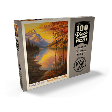 Darstellung des Puzzle Motivs Lake Clark National Park: Autumn Glow 100 Puzzle Schachtel Ansicht2