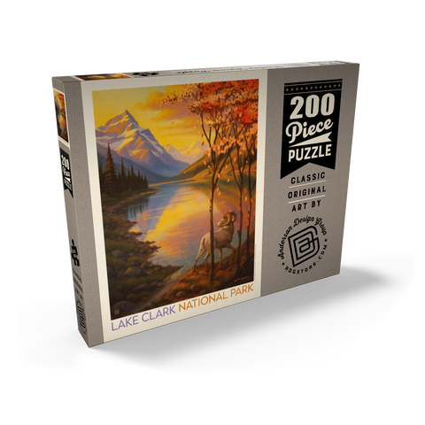 Darstellung des Puzzle Motivs Lake Clark National Park: Autumn Glow Lake Clark National Park: Autumn Glow 200 Puzzle Schachtel Ansicht2