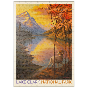 Darstellung des Puzzle Motivs Lake Clark National Park: Autumn Glow - Puzzleteile: 200