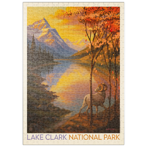 Darstellung des Puzzle Motivs Lake Clark National Park: Autumn Glow puzzleplate Lake Clark National Park: Autumn Glow 500 Puzzle
