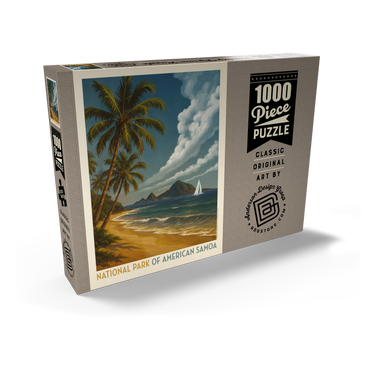 Darstellung des Puzzle Motivs National Park of American Samoa: Sea Breeze 1000 Puzzle Schachtel Ansicht2