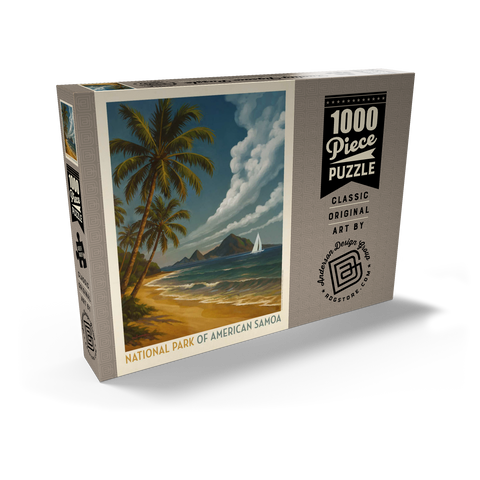 Darstellung des Puzzle Motivs National Park of American Samoa: Sea Breeze National Park of American Samoa: Sea Breeze 1000 Puzzle Schachtel Ansicht2