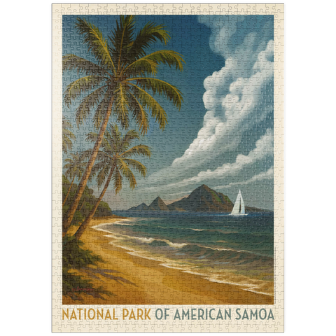 Darstellung des Puzzle Motivs National Park of American Samoa: Sea Breeze puzzleplate National Park of American Samoa: Sea Breeze 1000 Puzzle