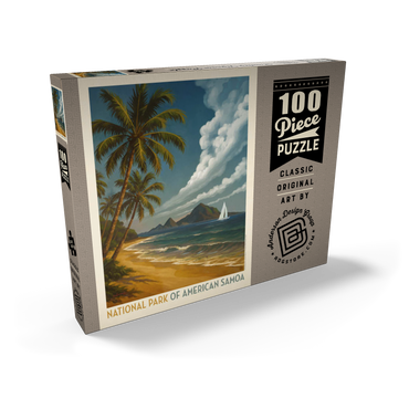 Darstellung des Puzzle Motivs National Park of American Samoa: Sea Breeze 100 Puzzle Schachtel Ansicht2