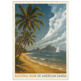 Darstellung des Puzzle Motivs National Park of American Samoa: Sea Breeze - Puzzleteile: 100