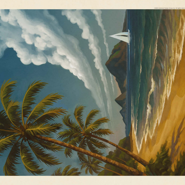 Darstellung des Puzzle Motivs National Park of American Samoa: Sea Breeze 100 Puzzle 3D Modell