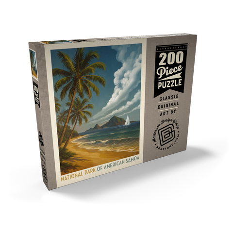 Darstellung des Puzzle Motivs National Park of American Samoa: Sea Breeze National Park of American Samoa: Sea Breeze 200 Puzzle Schachtel Ansicht2