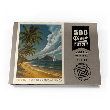 Darstellung des Puzzle Motivs National Park of American Samoa: Sea Breeze 500 Puzzle Schachtel Ansicht3