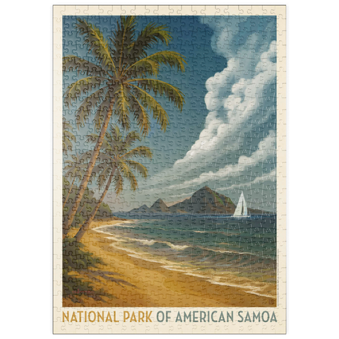 Darstellung des Puzzle Motivs National Park of American Samoa: Sea Breeze puzzleplate National Park of American Samoa: Sea Breeze 500 Puzzle