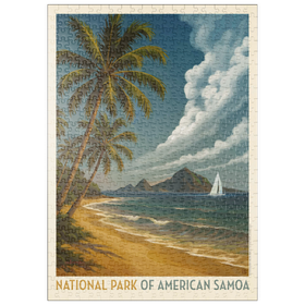 Darstellung des Puzzle Motivs National Park of American Samoa: Sea Breeze - Puzzleteile: 500