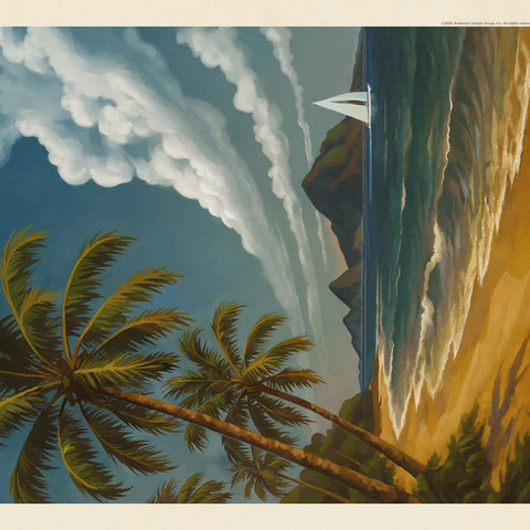 Darstellung des Puzzle Motivs National Park of American Samoa: Sea Breeze National Park of American Samoa: Sea Breeze 500 Puzzle 3D Modell