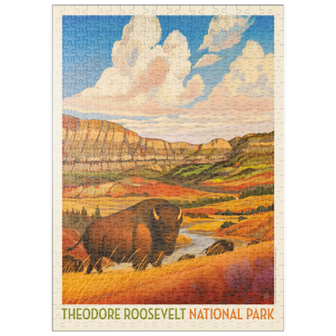 Darstellung des Puzzle Motivs puzzleplate Theodore Roosevelt National Park: Bison Country 500 Puzzle
