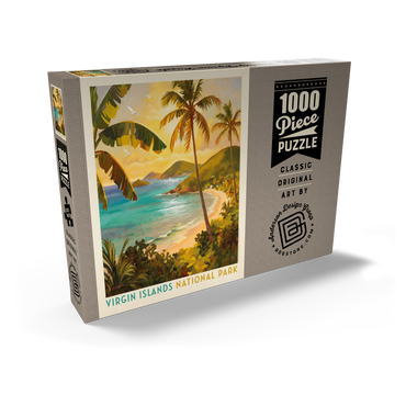 Darstellung des Puzzle Motivs Virgin Islands National Park: Shimmering Shoreline 1000 Puzzle Schachtel Ansicht2