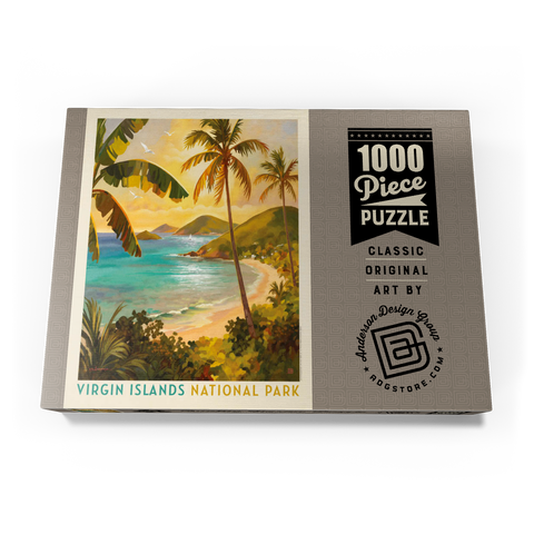 Darstellung des Puzzle Motivs Virgin Islands National Park: Shimmering Shoreline Virgin Islands National Park: Shimmering Shoreline 1000 Puzzle Schachtel Ansicht3