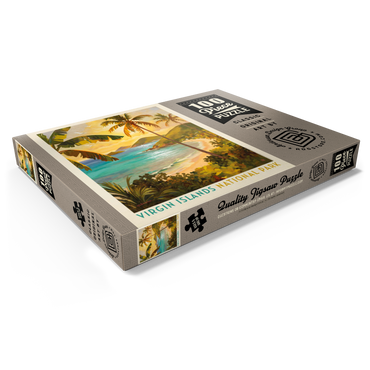Darstellung des Puzzle Motivs Virgin Islands National Park: Shimmering Shoreline 100 Puzzle Schachtel Ansicht1