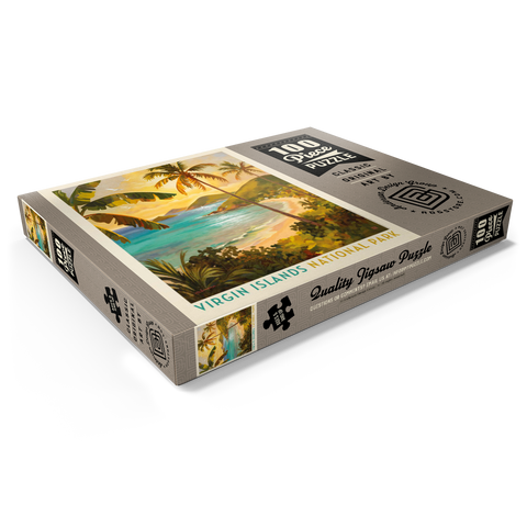 Darstellung des Puzzle Motivs Virgin Islands National Park: Shimmering Shoreline Virgin Islands National Park: Shimmering Shoreline 100 Puzzle Schachtel Ansicht1