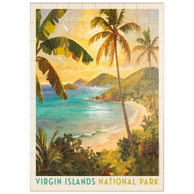 Darstellung des Puzzle Motivs Virgin Islands National Park: Shimmering Shoreline - Puzzleteile: 100