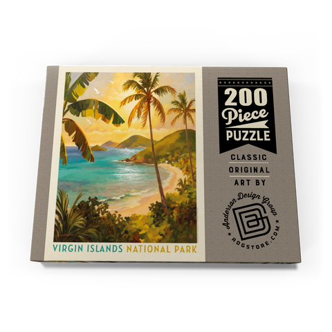 Darstellung des Puzzle Motivs Virgin Islands National Park: Shimmering Shoreline Virgin Islands National Park: Shimmering Shoreline 200 Puzzle Schachtel Ansicht3