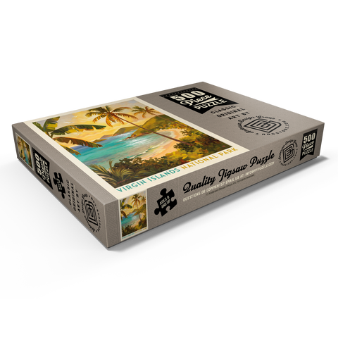 Darstellung des Puzzle Motivs Virgin Islands National Park: Shimmering Shoreline Virgin Islands National Park: Shimmering Shoreline 500 Puzzle Schachtel Ansicht1