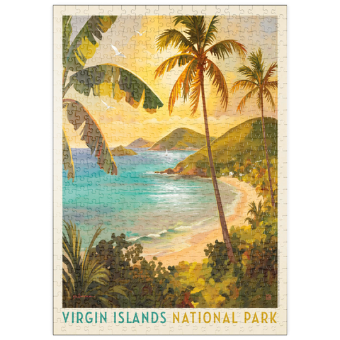 Darstellung des Puzzle Motivs Virgin Islands National Park: Shimmering Shoreline puzzleplate Virgin Islands National Park: Shimmering Shoreline 500 Puzzle