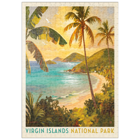 Darstellung des Puzzle Motivs Virgin Islands National Park: Shimmering Shoreline - Puzzleteile: 500