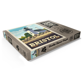 Darstellung des Puzzle Motivs Bristol, Rhode Island: Bristol Ferry Lighthouse - Puzzleteile: 200