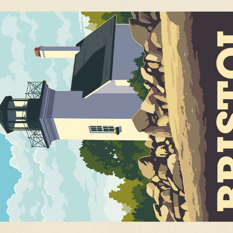 Darstellung des Puzzle Motivs Bristol, Rhode Island: Bristol Ferry Lighthouse Bristol, Rhode Island: Bristol Ferry Lighthouse 200 Puzzle 3D Modell
