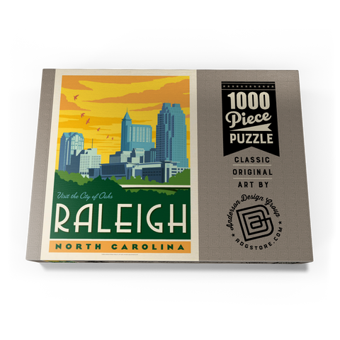 Darstellung des Puzzle Motivs Raleigh, North Carolina Raleigh, North Carolina 1000 Puzzle Schachtel Ansicht3