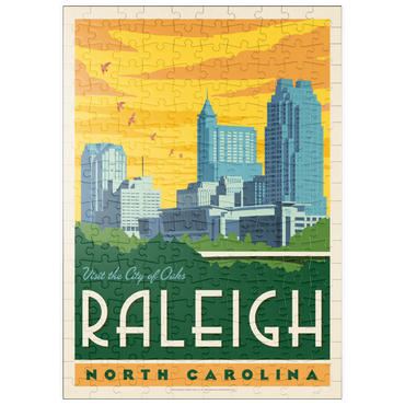 Darstellung des Puzzle Motivs puzzleplate Raleigh, North Carolina 200 Puzzle