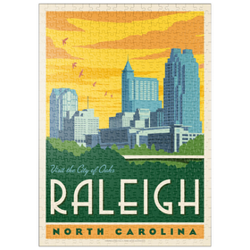 Darstellung des Puzzle Motivs Raleigh, North Carolina - Puzzleteile: 500