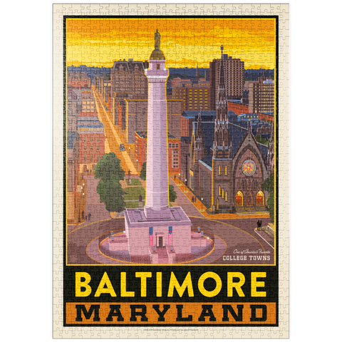 Darstellung des Puzzle Motivs American College Towns: Baltimore, MD puzzleplate American College Towns: Baltimore, MD 1000 Puzzle