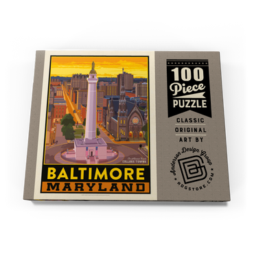 Darstellung des Puzzle Motivs American College Towns: Baltimore, MD 100 Puzzle Schachtel Ansicht3
