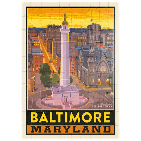 Darstellung des Puzzle Motivs American College Towns: Baltimore, MD puzzleplate American College Towns: Baltimore, MD 100 Puzzle