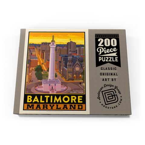 Darstellung des Puzzle Motivs American College Towns: Baltimore, MD American College Towns: Baltimore, MD 200 Puzzle Schachtel Ansicht3
