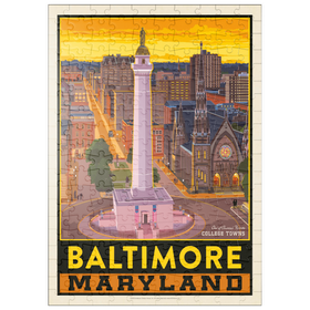 Darstellung des Puzzle Motivs American College Towns: Baltimore, MD - Puzzleteile: 200