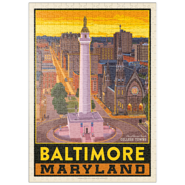 Darstellung des Puzzle Motivs puzzleplate American College Towns: Baltimore, MD 500 Puzzle