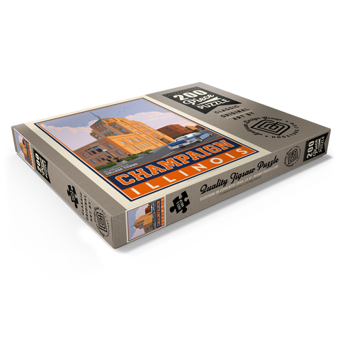 Darstellung des Puzzle Motivs American College Towns: Champaign, IL American College Towns: Champaign, IL 200 Puzzle Schachtel Ansicht1