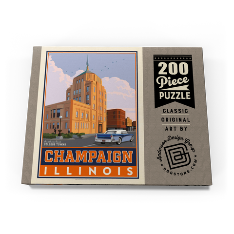 Darstellung des Puzzle Motivs American College Towns: Champaign, IL American College Towns: Champaign, IL 200 Puzzle Schachtel Ansicht3