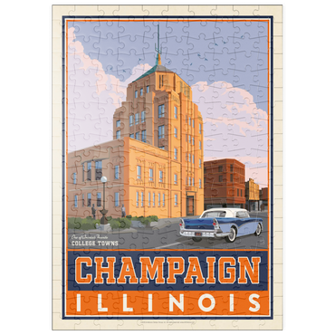 Darstellung des Puzzle Motivs puzzleplate American College Towns: Champaign, IL 200 Puzzle